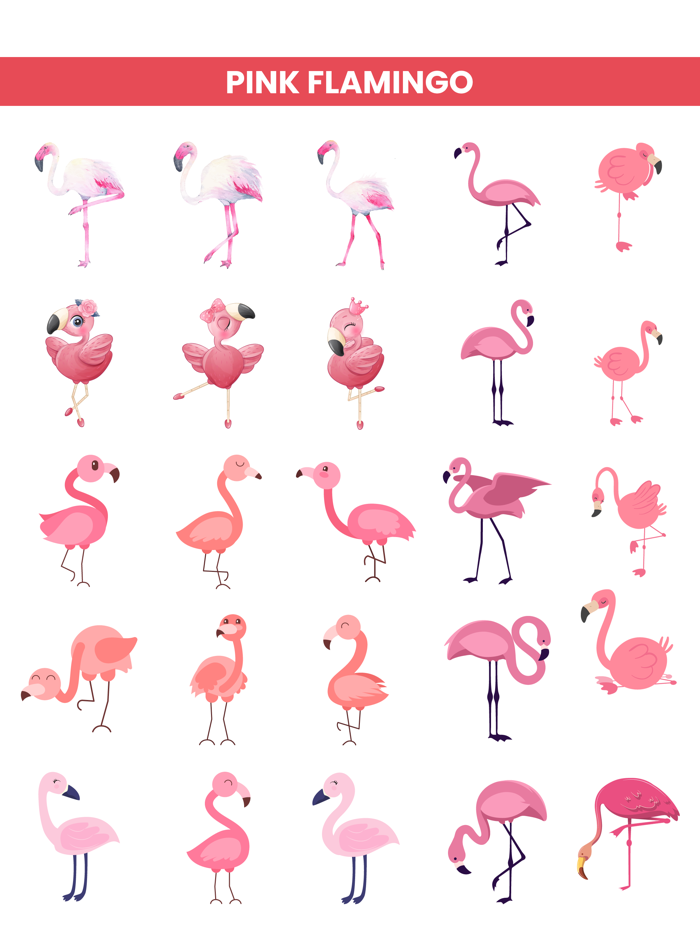 Pink Flamingo Stickers