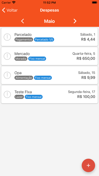 FinApp - Finanças Pessoais Screenshot