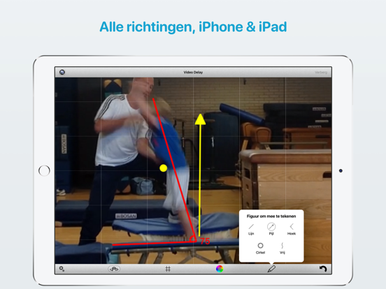 Video vertraging voor sporters iPad app afbeelding 3