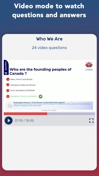 Canada Citizenship Test - 2024 Screenshot