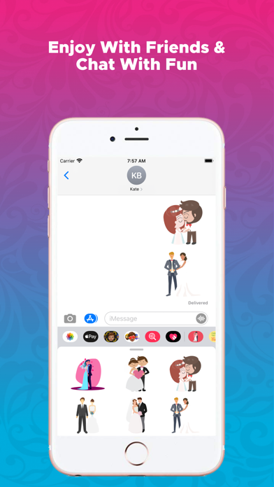Wedding Couple Emojis Screenshot