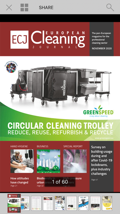 European Cleaning Journal Screenshot