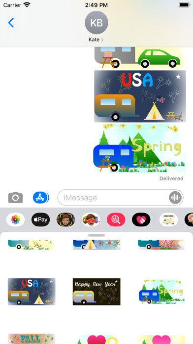Happy Camper Stickers Screenshot