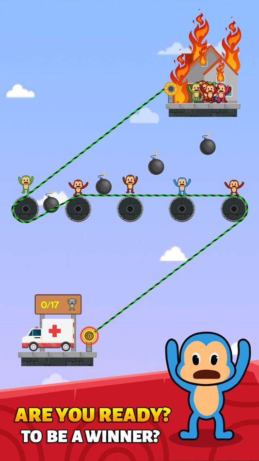 #5. Monkey Rope Puzzle (iOS) 由: Ha Hoang