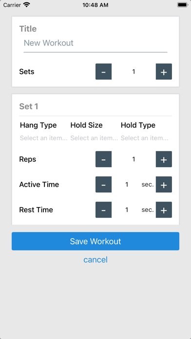 Screenshot #2 pour Foxtrot Hangboard Trainer