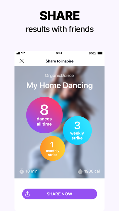 Organic Dance: Weight Loss App Screenshot