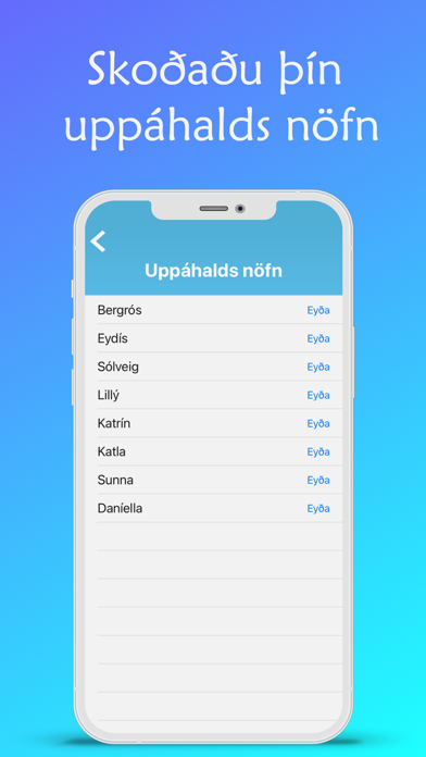 Krílið - Barnanöfn Screenshot