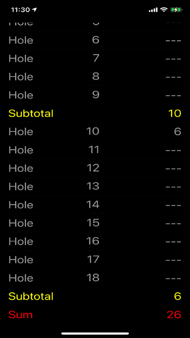 Golf Hits Counter Screenshot