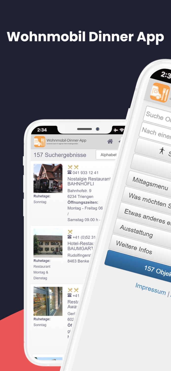 Wohnmobil Dinner App
