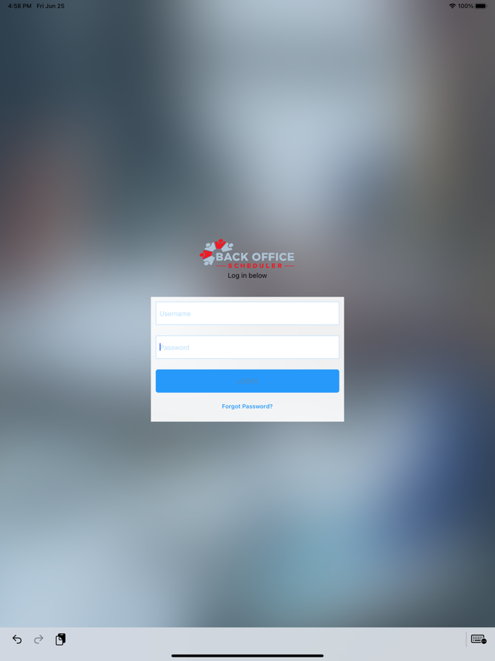 BackOfficeScheduler- Business