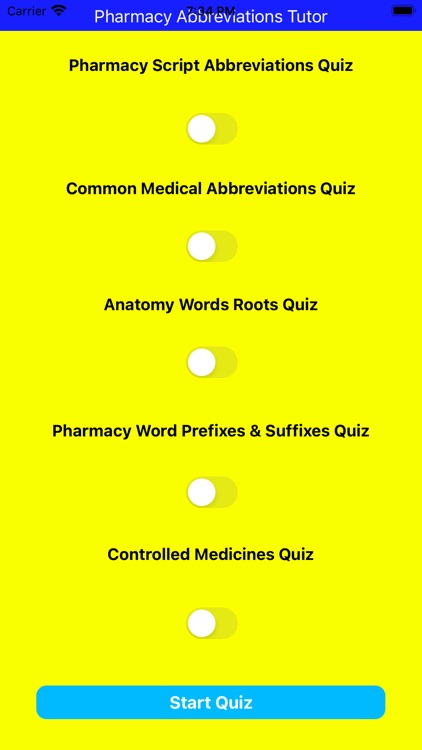 Pharmacy Abbreviations Tutor screenshot-3