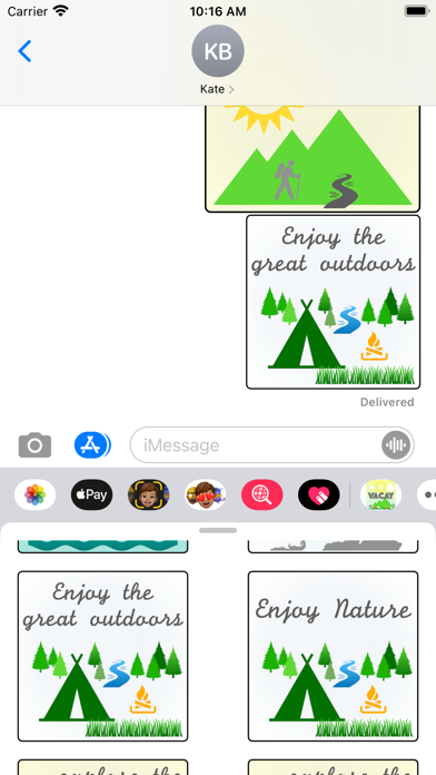 vacay stickers Screenshot