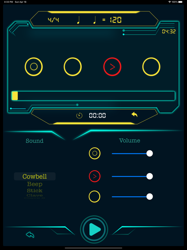 TempoHero Pro Metronome -kuvakaappaus