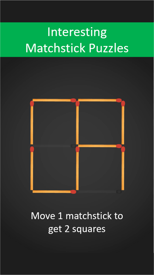 #1. Matchstick Puzzle Game (iOS) By: MindYourLogic Studios Private Limited