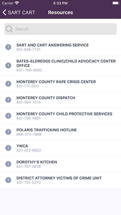 SART START Agency Screenshot