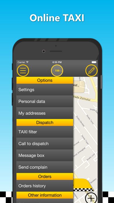 Taxi Alfa Client Screenshot