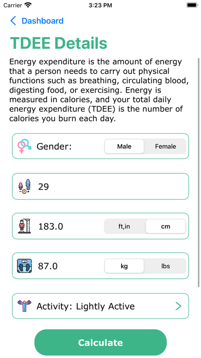 My Health! - Fitness Tracker Screenshot