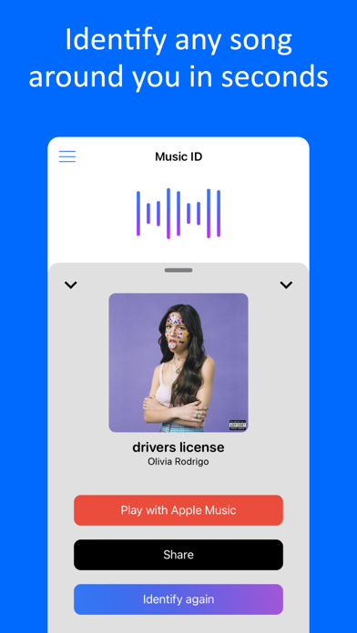 Screenshot #1 pour Music Identifier ‣ Find Songs