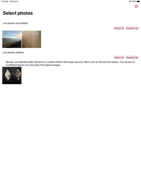 Screenshot #4 pour Live Photo Cleaner