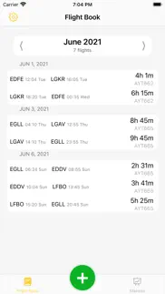 flight log book & tracking iphone screenshot 1