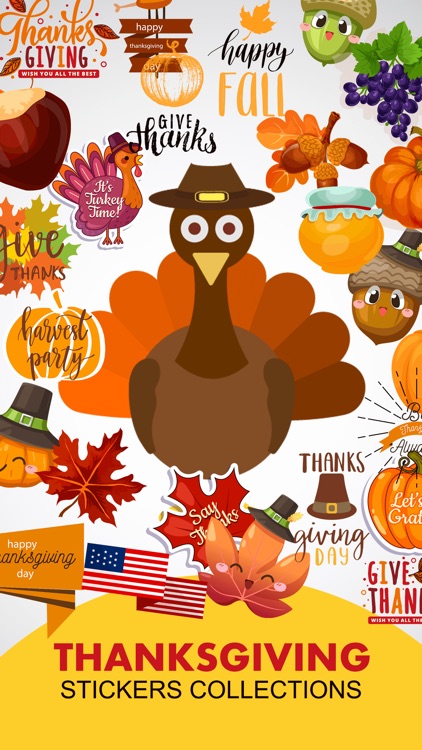 Thanksgiving Holidays Stickers