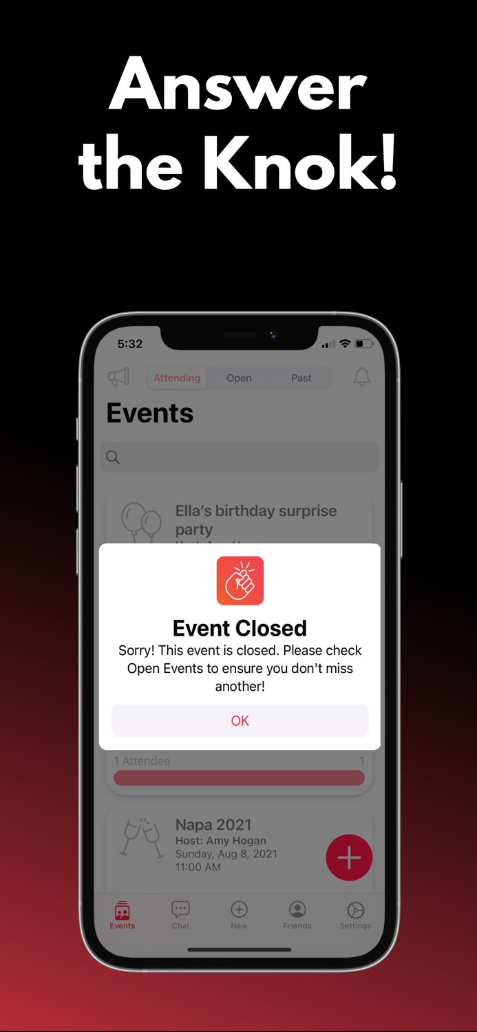 KnokKnok Vanishing Invites