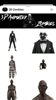 How to cancel & delete 3d animated zombie stickers 2