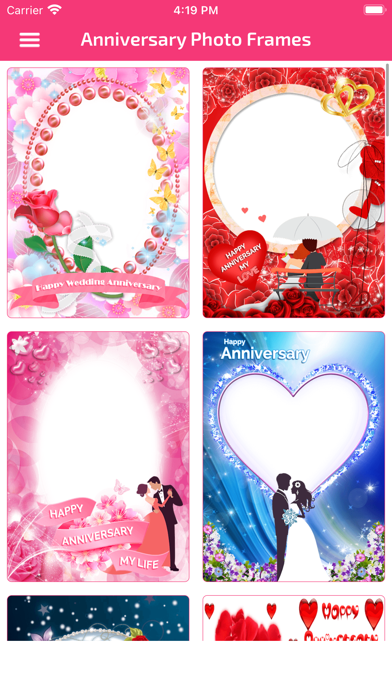 Screenshot #1 pour Anniversary Photo Frames