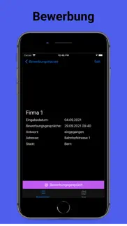 bewerbungstracker iphone screenshot 4