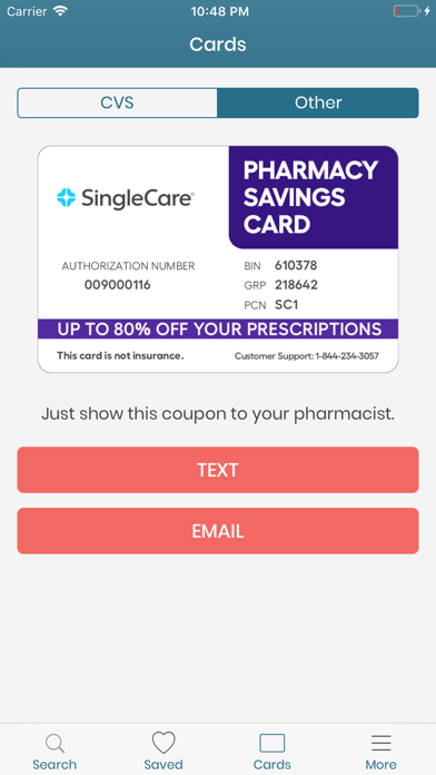 ComdataRx Prescription Coupons Screenshot