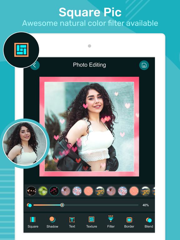 Screenshot #6 pour Square Pic - No Crop Editor