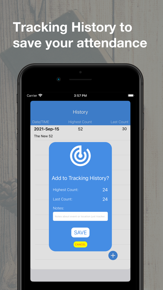 #3. Capacity Tracker Tally Counter (iOS) Bởi: 1AM STUDIOS LLC