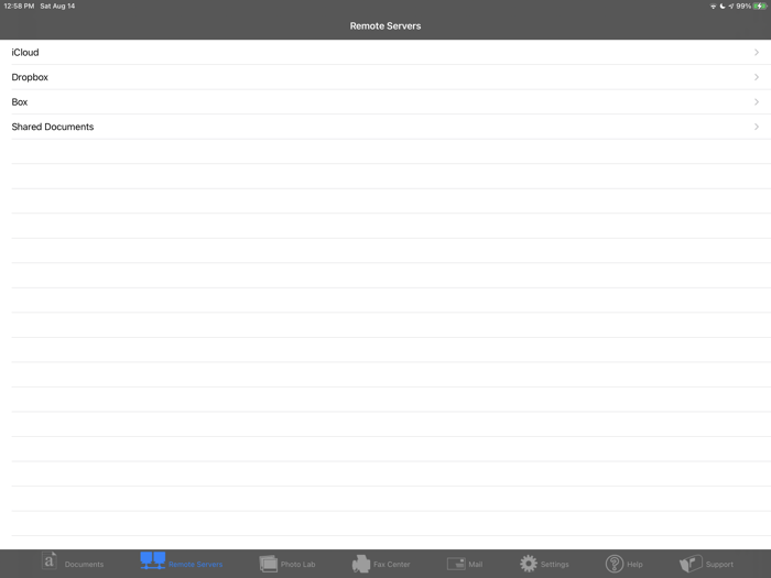 Fax Print and Share Lite - iPad