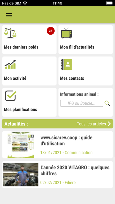 Screenshot #1 pour Sicarev Éleveur