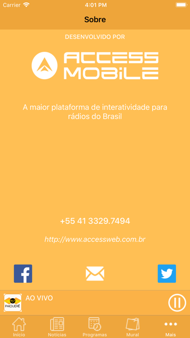 Paiquerê 91,7 Screenshot