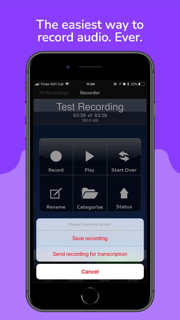 dictate2us Record and Transcribe