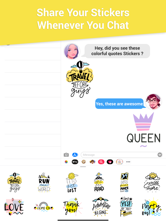Screenshot #5 pour Colorful Quotes Stickers