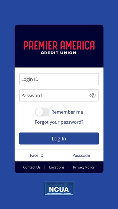 Premier America Credit Union Screenshot