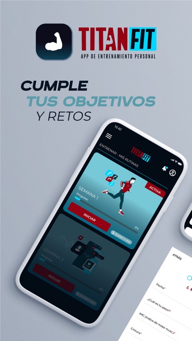 TitanFit - Entrenador Gym Screenshot