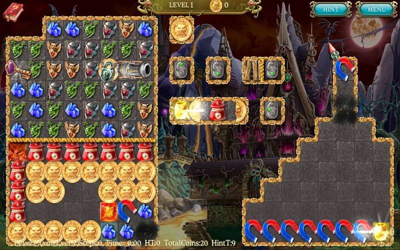 Screenshot #1 pour Cursed House 9 Match-3 Puzzle