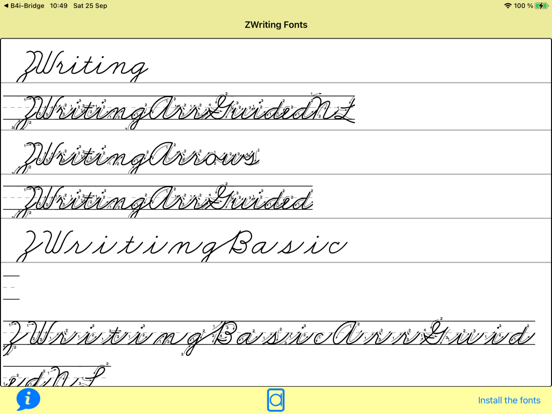 Screenshot #4 pour Police Cursive ZWriting