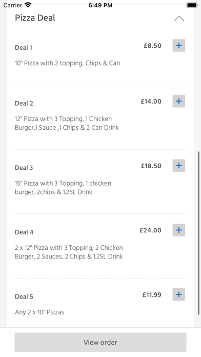 King grill & Pizza, Belfast Screenshot