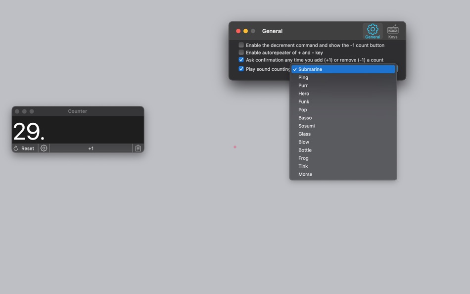 #7. Counter 1 (macOS) By: Roberto Panetta