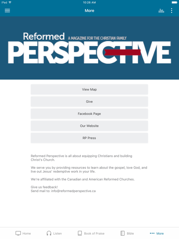 Reformed Perspective