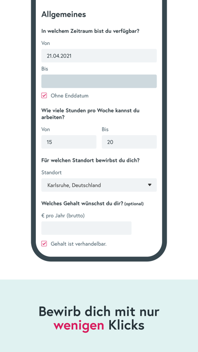 Jobs finden mit Workwise Screenshot
