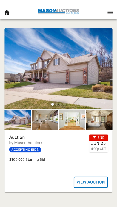 Mason Auctions Screenshot