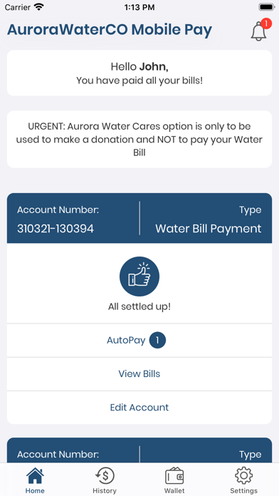 AuroraWaterCO Mobile Pay Screenshot