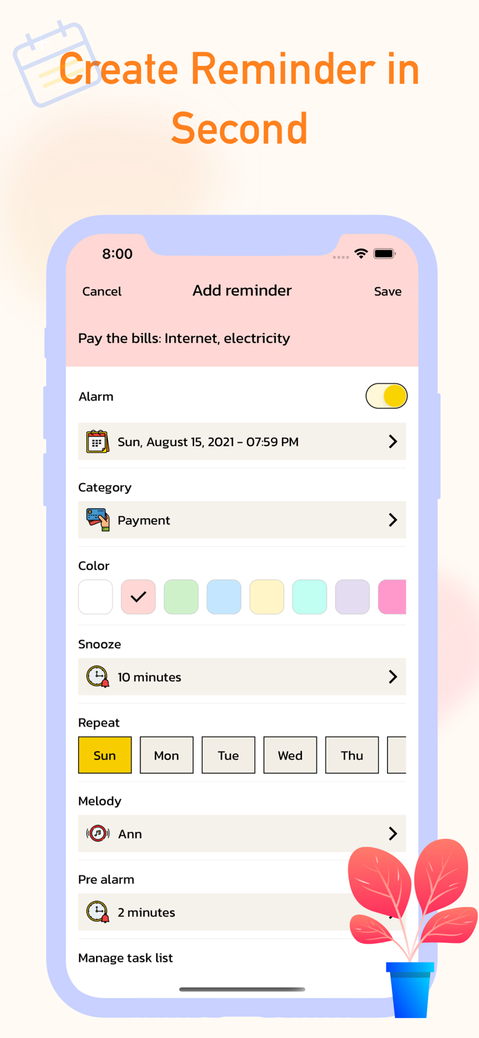 Due Alarms Reminders  Timers