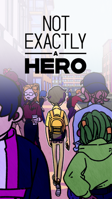 Not Exactly A Hero: novel game Screenshot