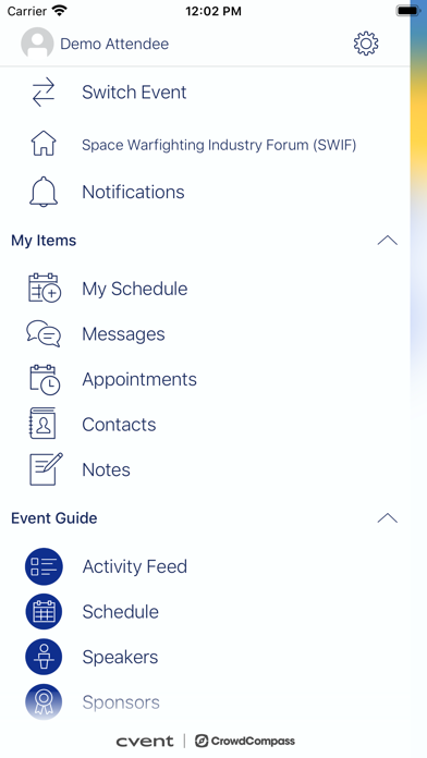 NDIA Meetings Screenshot